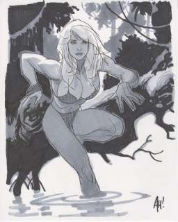 Adam Hughes - Shanna jungle girl  by adam hughes