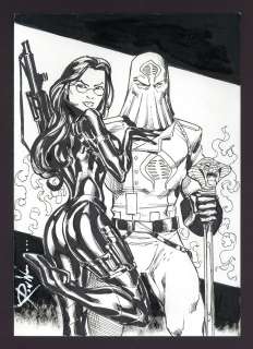 Baroness and Cobra Commander Sketch by Ron William | mycomicshop.com