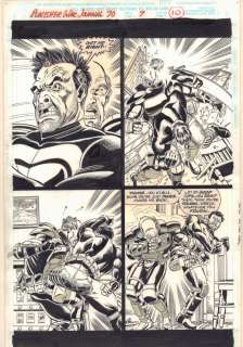 Hugh Haynes, Scott Koblish - Punisher war journal #70 p. 10 - punisher action - 1994 signed