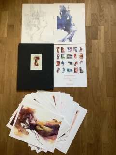 Giovanna Casotto | Giovanna Casotto - Watererotic Girls numerato con disegno originale - Page volante - EO - (2020) | Catawiki