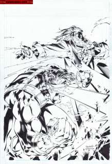 Joe Madureira - Covers / pinups issue wizardd # 58 cover page cover