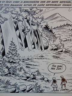 Studio Vandersteen - Jeff Broeckx - Maria de Winter | Broeckx, Jeff - Originele pagina (p.6) - Dag en Heidi - De magische stem - (1983) | Catawiki