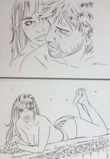 Jim | Jim - 2x Dessin original - Une Nuit Ã  Rome - Marie | Catawiki