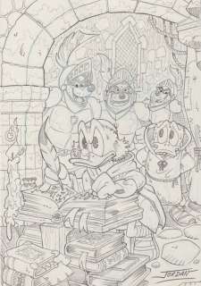 Julian Jordan | Ducktales - Scrooge - "The Name of the Duck-Rose" - Original Pencil Art by Julian Jordan - 30 x 21 cm A4 | Catawiki