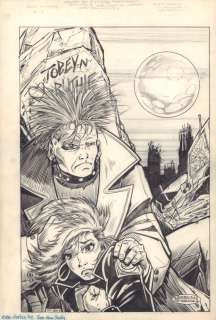 Evan Dorkin, Scott Hanna - Wild Knights #4 Cover - Eternity Comics - 1990 Signed