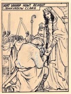 Laudy, Jacques | Laudy, Jacques - De Vier Heemskinderen / La Légende des quatre fils Aymon - original page n°22 + deluxe edition - (1946/2022) | Catawiki