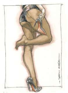 Bleda, Sergio | Bleda, Sergio - Original colour drawing - Inspired by MissWellyRouge | Catawiki