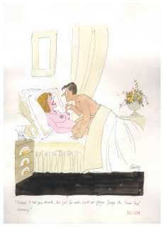 Francis ’’Smilby’’ Wilford-Smith Original Artwork Done for ’’Playboy’’ -- Pen & Watercolor Measures 11’’ x 15’’ | Nate Sanders
