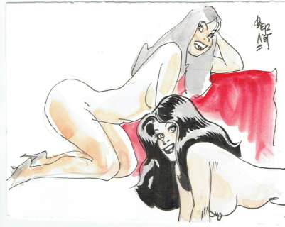 Jordi Bernet | Cicca - J. Bernet - original artwork - Page volante - Exemplaire unique | Catawiki