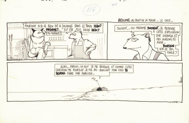 Régis Franc | 1989 - Le café de la plage | Huberty Breyne Gallery