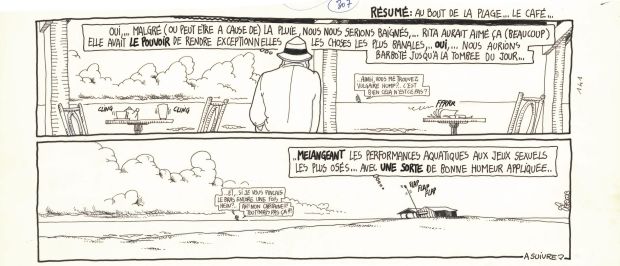 Régis Franc | 1989 - Le café de la plage | Huberty Breyne Gallery