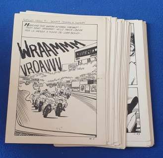 Della Santa | Sport Nero 11 - 90 planches originales - Droga donne e motori - Page volante (1984) | Catawiki