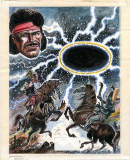 Eric Bradbury - The Eagle Weekly Comic Cover - Featuring ‘The Loner‘ - Eric Bradbury Art