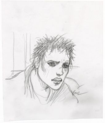 Enki Bilal | GRAPHITE IN PROGRESS 3 – Dessin original 111 | Galerie Barbier