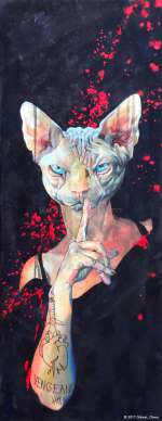 Nicolas et Vérane  Otero - Peinture originale, Julie - Confessions d‘un enragé