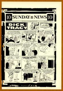 Gould - DICK TRACY, Sunday Black & White Proof (05/19/1957) | Russ Cochran