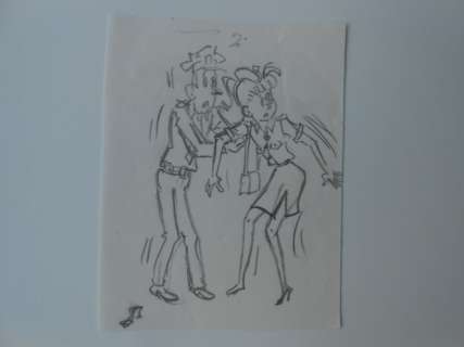 Pom | Pom - Originele potloodillustratie - Piet Pienter en Bert Bibber - Susan bij de Knobbelgilde - (1995) | Catawiki