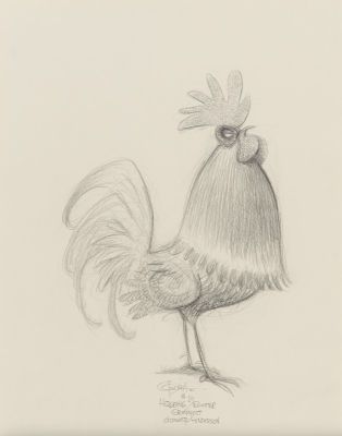 Carter Goodrich | Rooster, 2020 | Philippe Labaune Gallery