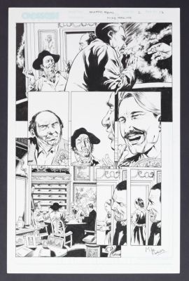 Mike Perkins | Original Art from Archard’s Agents The Case of the Puzzled Pugilist (2003) Pg 14 Pencils and Inks by Mike Perkins | mycomicshop.com