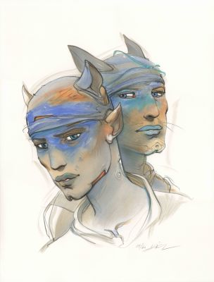 Enki Bilal | 2021 - Transhumans, 2 | Huberty Breyne Gallery