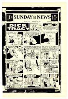 Gould - DICK TRACY, Sunday Black & White Proof (05/26/1957) | Russ Cochran