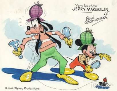 170: Gottfredson Mickey and Goofy original comic art | Russ Cochran