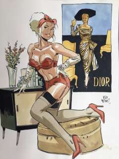 Meynet, Félix | Meynet, Félix - Dessin original couleur - Dior | Catawiki