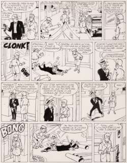 Maurice Tillieux | Gil Jourdan - Patée explosive  Encre de Chine pour la | Millon