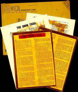 THE SNOW TRAIL, WAR AGAINST CRIME #2, 5 Pc. Collection (1948) | Russ Cochran