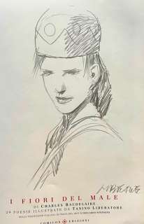 Liberatore | Liberatore - Pencil drawing in book - cm 16x24 - (2016) | Catawiki