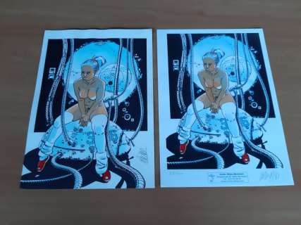 Marvano | Marvano - Dessin original couleur + ex-libris - La Guerre éternelle | Catawiki