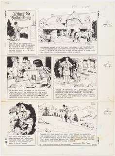 John Cullen Murphy ’’Prince Valiant’’ Sunday Comic Strip Original Artwork -- #2295 Dated 1 February 1981 | Nate Sanders