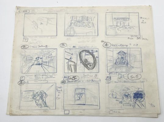 Lot 73 - A hand drawn storyboard for Bob Godfreys short film Instant Sex (1980)… | misc / divers