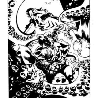 Ron Salas | 11 x 14 – Hellboy | Ron Salas