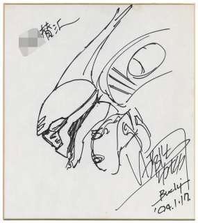 Yutaka Izubuchi Hand-Drawn Shikishi "Aura Battler Dunbine" | Mandarake (Big Web)