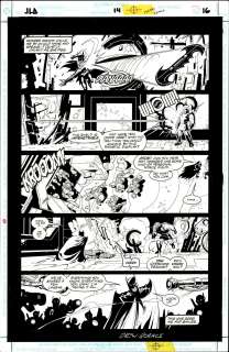 Geraci- JLA #14, Pg 16 (DC, 1990s) SIGNED