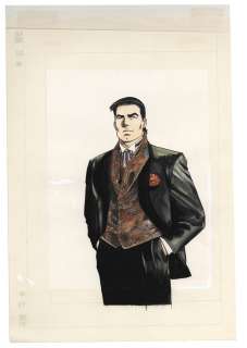 Seisaku Kano Hand-Drawn Color Manuscript "Auction House"