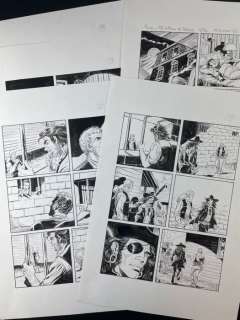 Pesce Massimo, Rauch Jacopo | Zagor - 5x tavole "Il Ritorno del Samurai" - Page volante - Exemplaire unique - (2017) | Catawiki