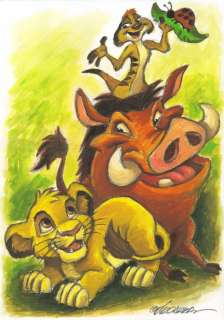 Joan Vizcarra | Simba, Timon & Pumbaa [The Lion King] - Original Painting - Joan Vizcarra - Acrylic Art - Original Artwork | Catawiki
