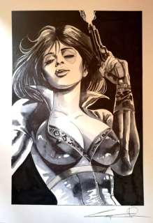 Giuseppe Candita | MARVEL - illustrazione originale G.Candita "DOMINO" - Page volante - Exemplaire unique | Catawiki