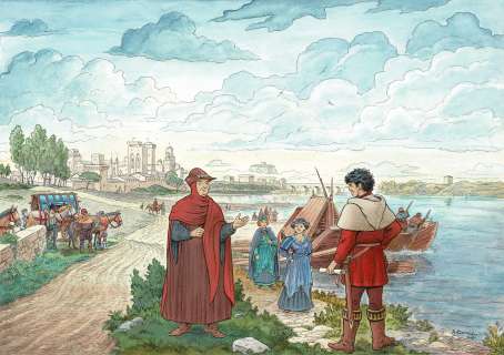 Dominique Rousseau - Lot 363 - Vasco, dessin original à l’encre de chine et à l’aquarelle.