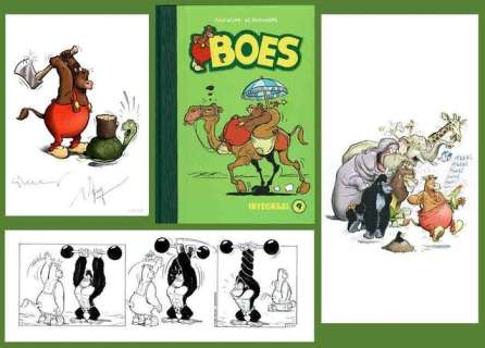 Wil Raymakers, Thijs Wilms | Boes - Luxe editie Boes Integraal deel 9 - Genummerd 08/80 - Met originele strook + ex-libris - Cartonné - EO (2019) | Catawiki