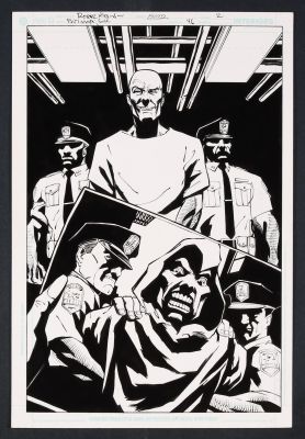 John Floyd | Original Art from Batman Gotham Knights #46 (2003) Page 2 Pencils by Roger Robinson, Inks | mycomicshop.com (Buy It Now)