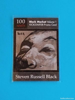 Steven Russell Black. Sketch card. Dibujo original