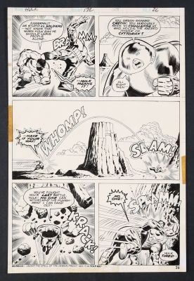 Herb Trimpe, Jack Abel | Original Art from Incredible Hulk #172 (1973) Page 26 Pencils by Herb Trimpe, Inks by Jack Abel | mycomicshop.com (Buy It Now)