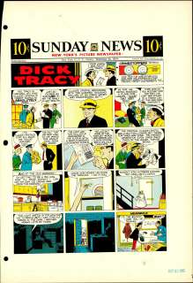 Gould - DICK TRACY, Sunday Color Proof (9/22/1957) | Russ Cochran