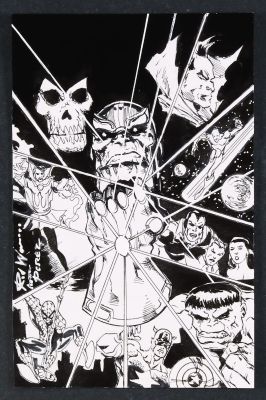 Ron Williams | Infinity Gauntlet #1 Sketch by Ron Williams | mycomicshop.com