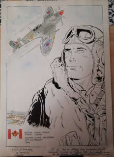 Weinberg, Albert | Weinberg, Albert - Dessin original couleur - Dan Cooper - (1998) | Catawiki