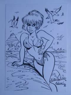 Walthéry, François | Walthéry - Orignele illustratie - Natacha / Natasja - (1984) | Catawiki