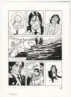 Riccardo Burchielli | Riccardo Burchielli - tavola originale per John Doe #12 "Morte di un Piccolo Dio" - (2004) | Catawiki